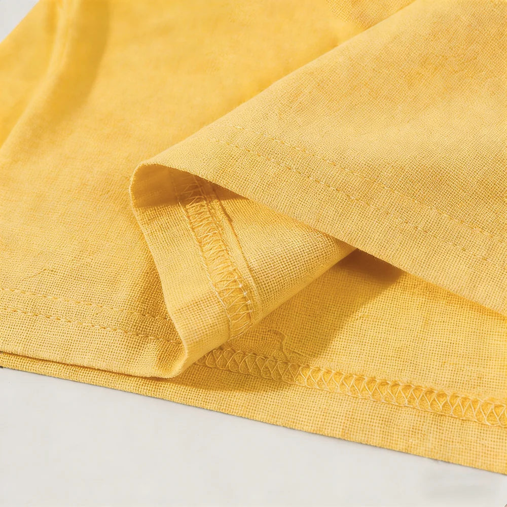 Men’s Casual Linen Cotton Lapel Shirt