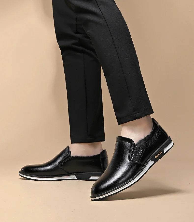 Men Designer Leather Loafers High Quality Formal Shoes