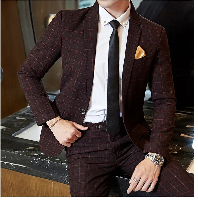 Men Boutique Slim Fit Blazer and Pants Set