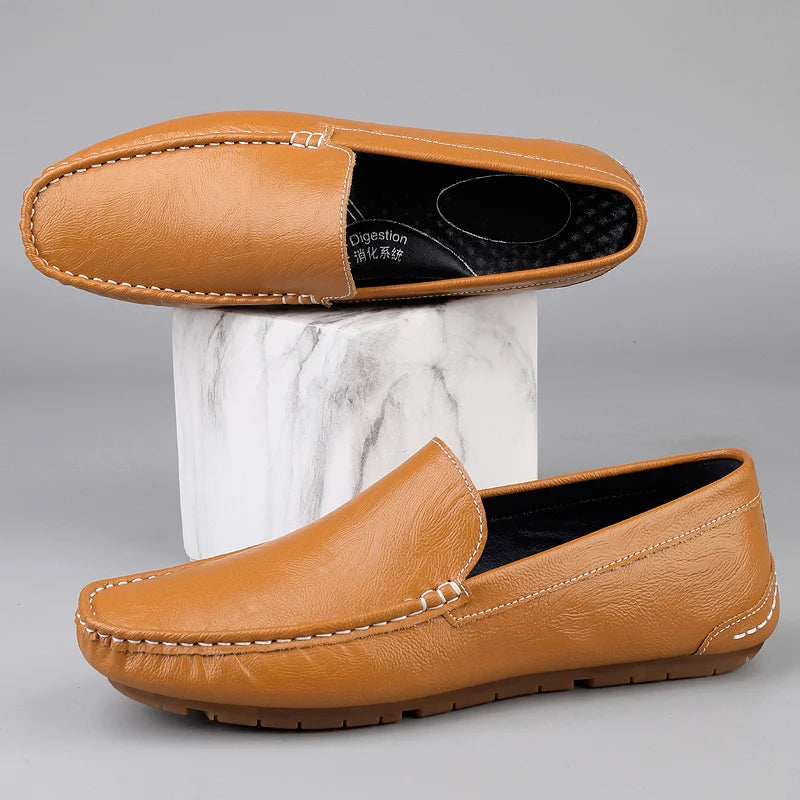 Genuine Leather Men Loafers Slip-On Formal Shoes