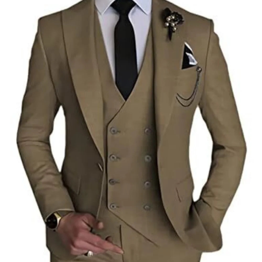 Men’s 3-Piece Slim Fit Wedding Suit