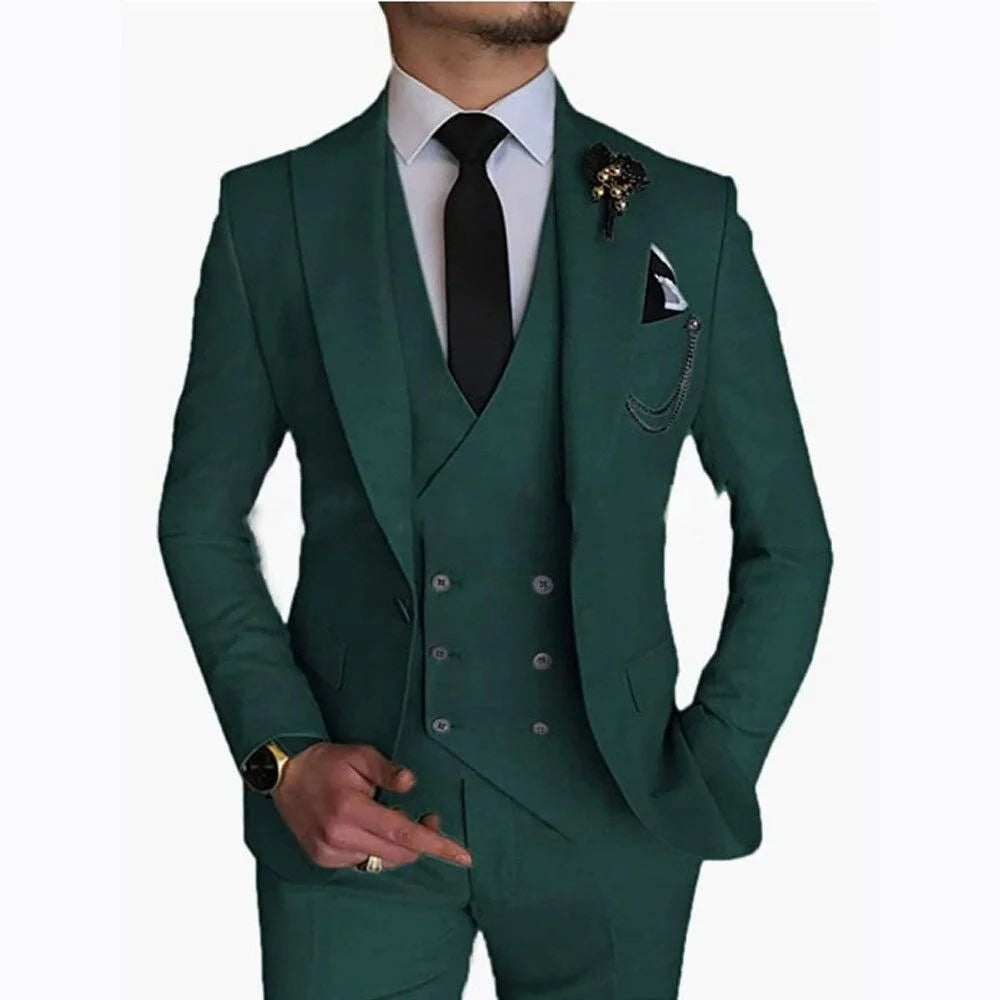 Men’s 3-Piece Slim Fit Wedding Suit