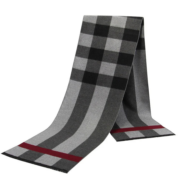 Soft Plaid Shawl Neckerchief