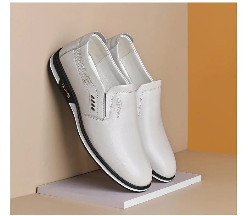 Men Designer Leather Loafers High Quality Formal Shoes