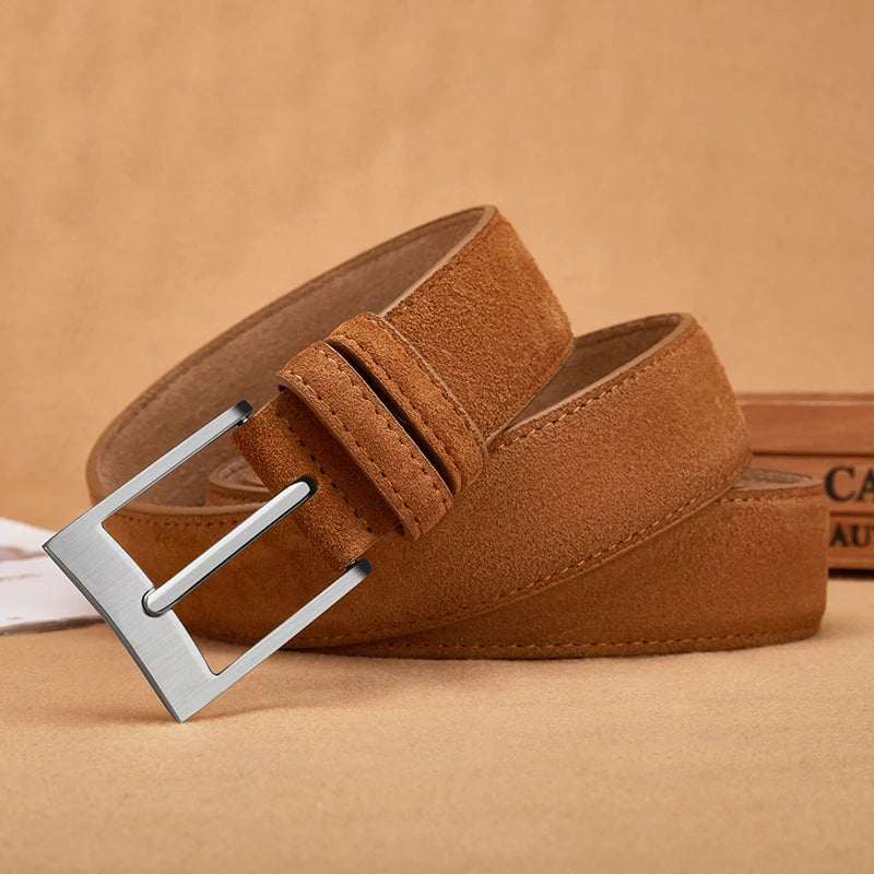 High Quality Men’s Suede Leather Belt