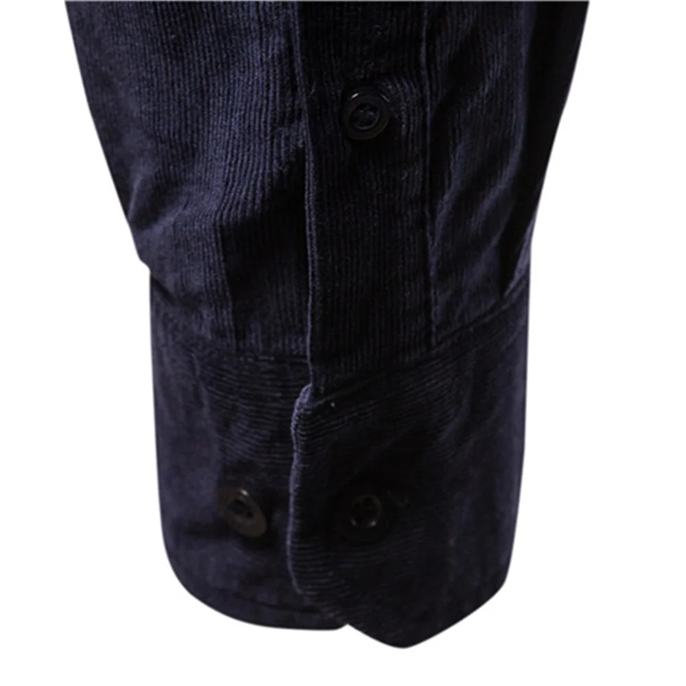 Men’s Single Breasted Corduroy Shirt