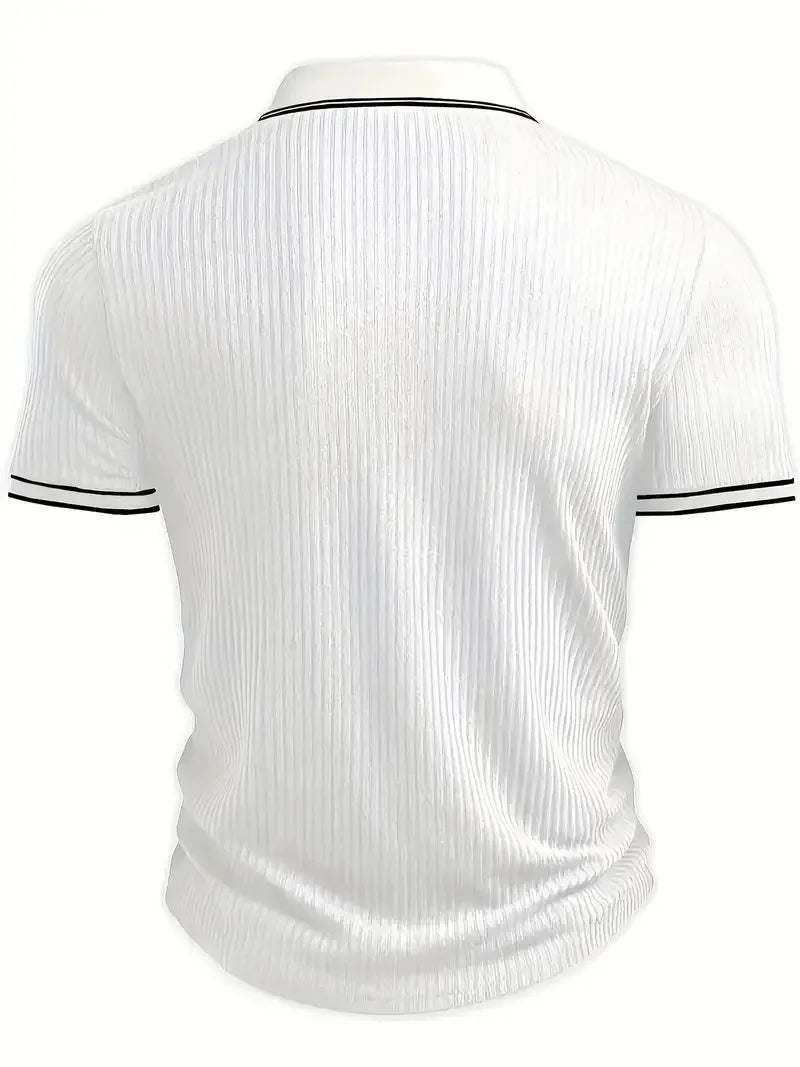 Men’s Solid Color Short Sleeve Shirt