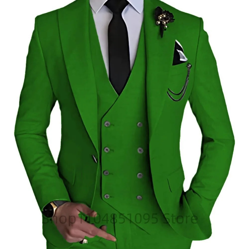 Men’s 3-Piece Slim Fit Wedding Suit