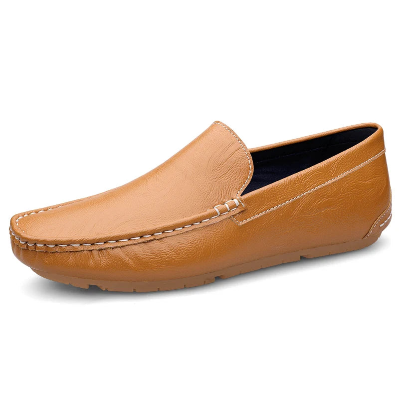 Genuine Leather Men Loafers Slip-On Formal Shoes
