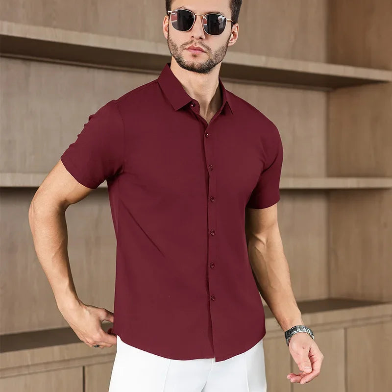 Men’s Summer Business Casual Shirt