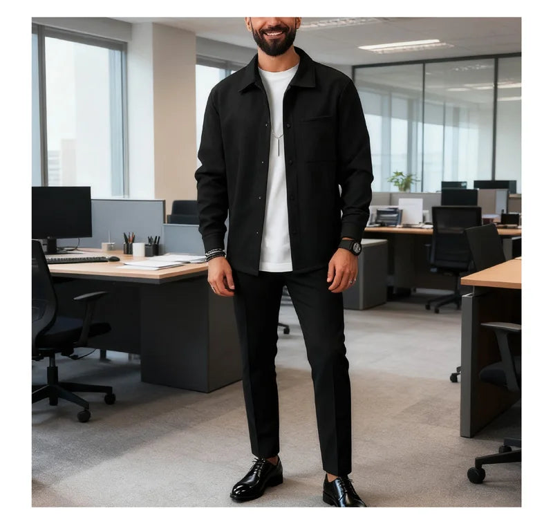 Men’s Polyester Brushed Short Jacket