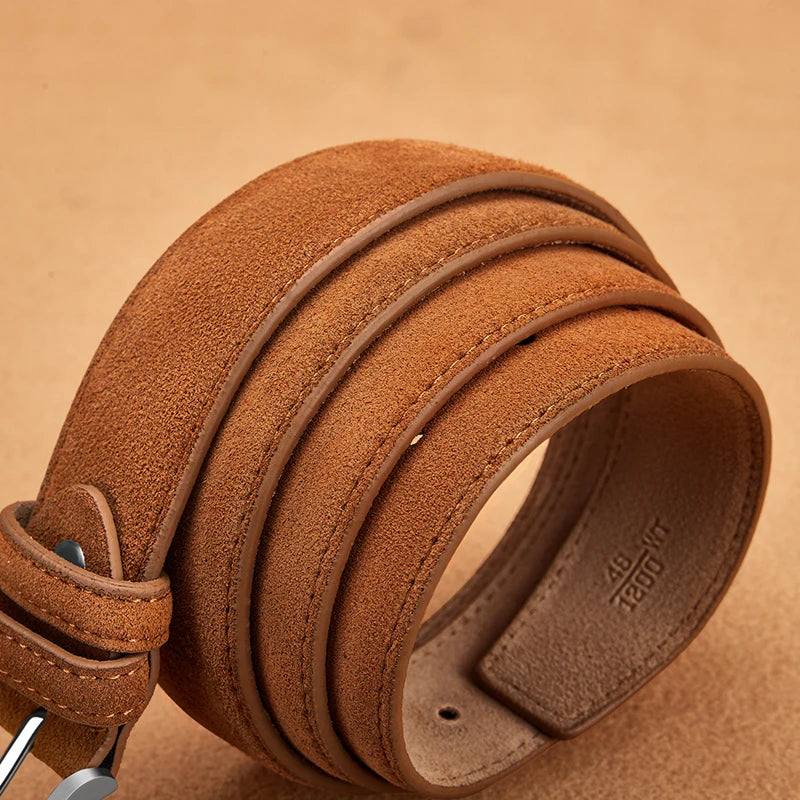 High Quality Men’s Suede Leather Belt
