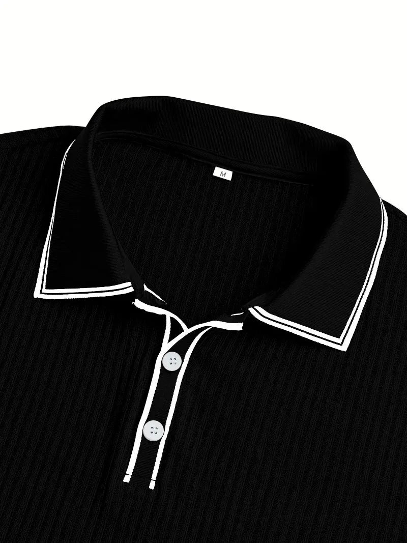 Men’s Solid Color Short Sleeve Shirt