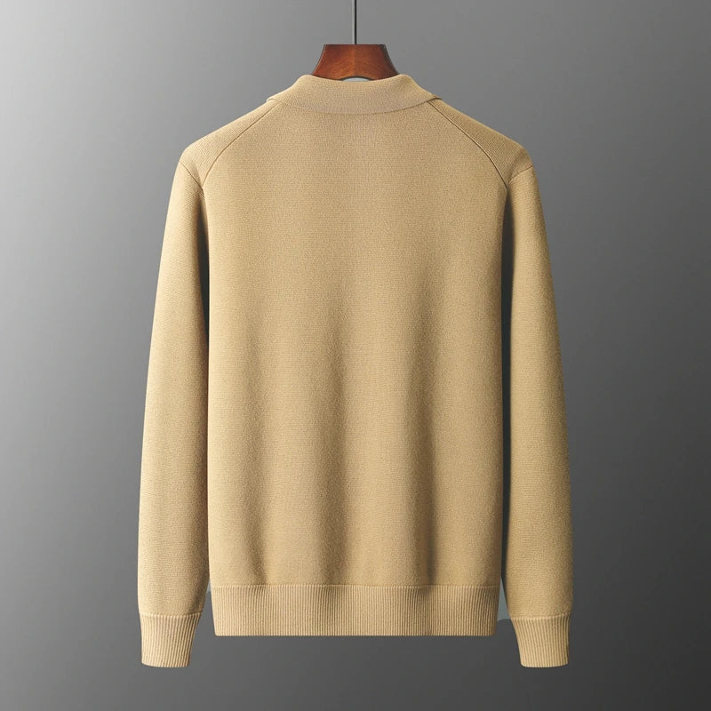 Men’s Collar Wool Cardigan Jacket