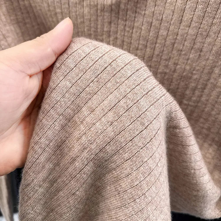 Ribbed Texture Business Casual Pullover