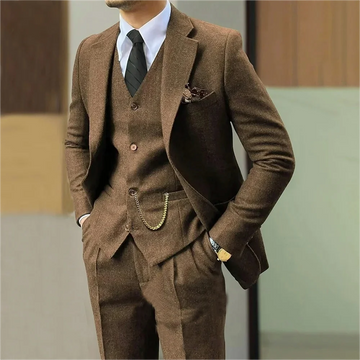 Men’s Tweed 3-Piece Suit