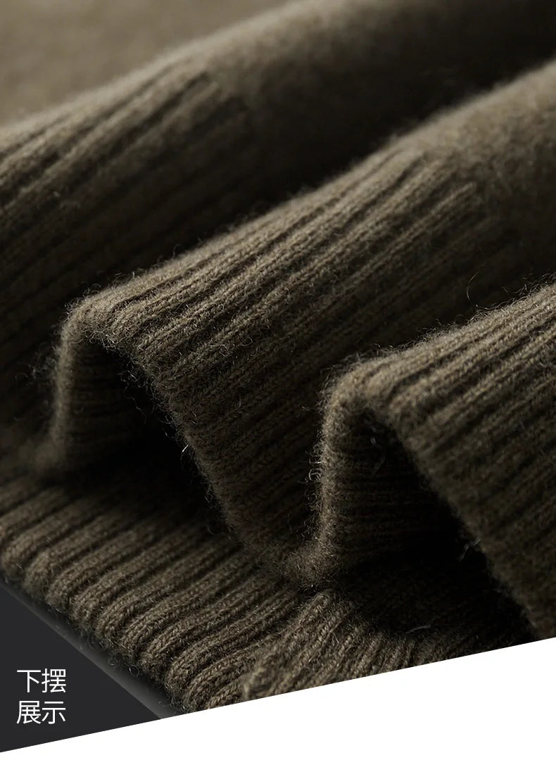 Men’s Collar Wool Cardigan Jacket