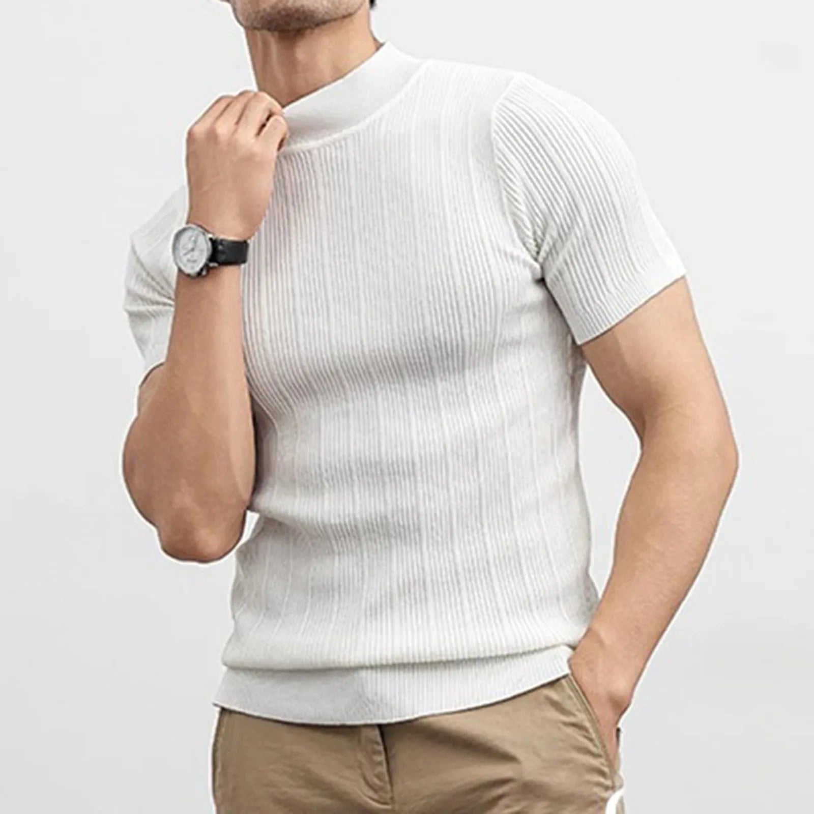 Men’s Lightweight Mock Neck Sweater