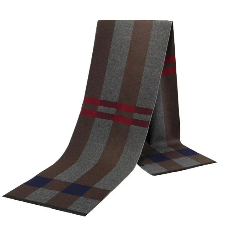 Soft Plaid Shawl Neckerchief