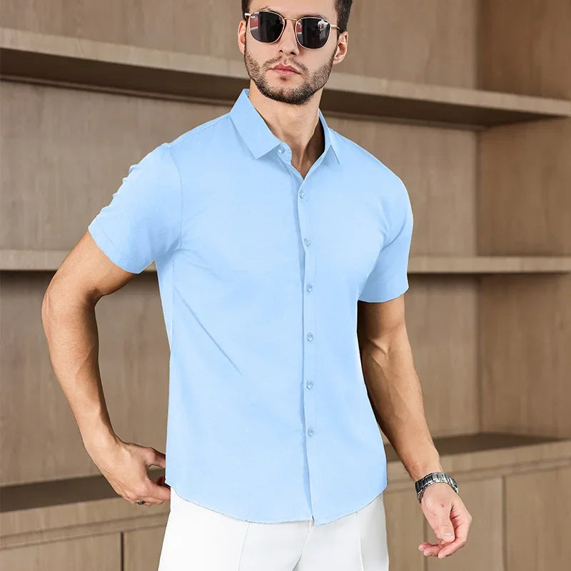 Men’s Summer Business Casual Shirt