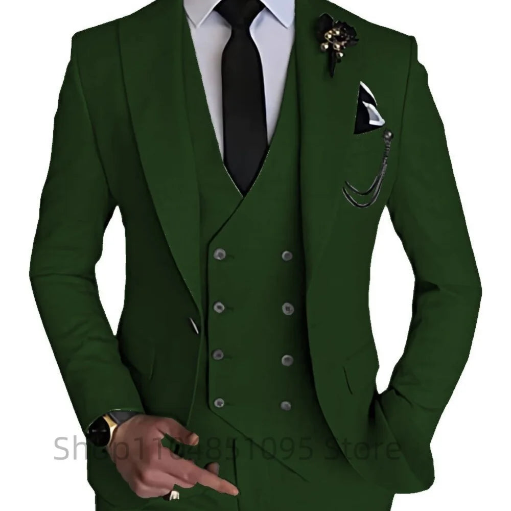 Men’s 3-Piece Slim Fit Wedding Suit