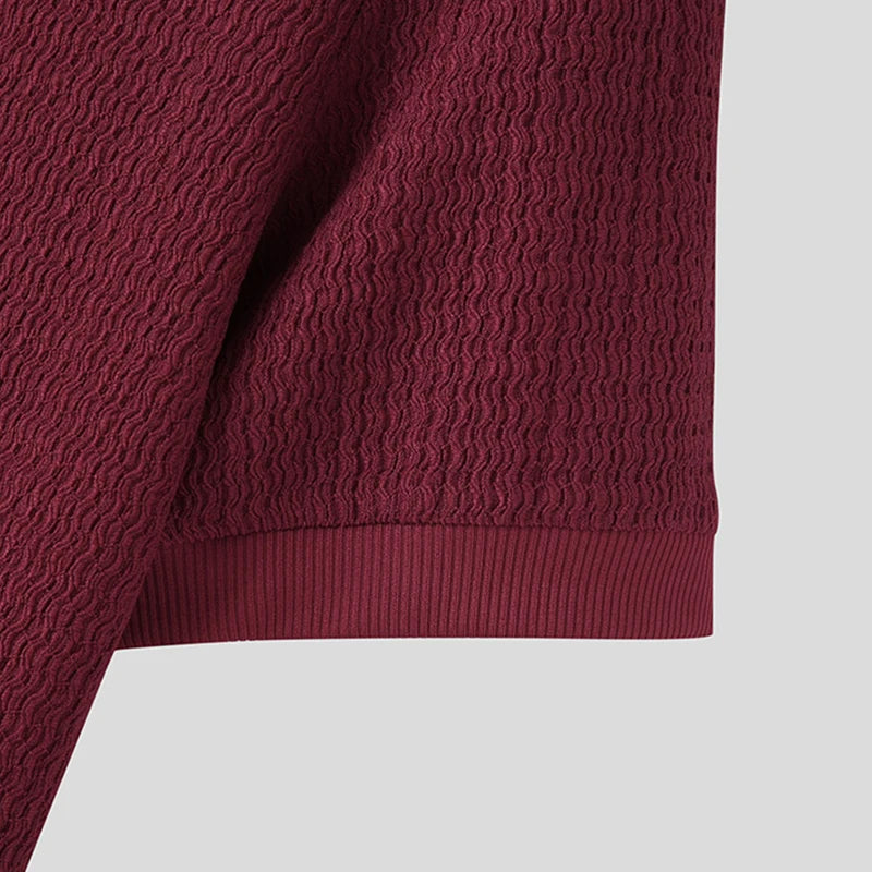 Men’s Summer High-Neck T-Shirt