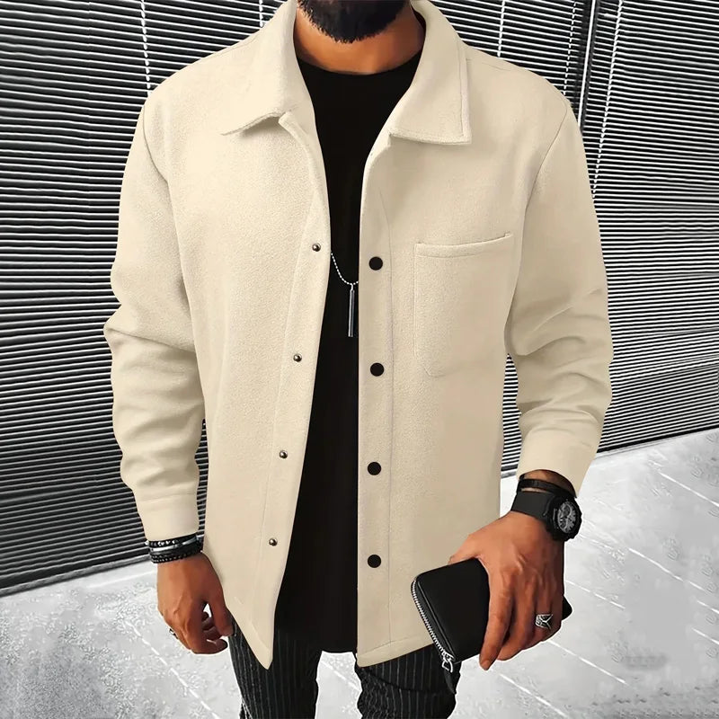 Men’s Polyester Brushed Short Jacket