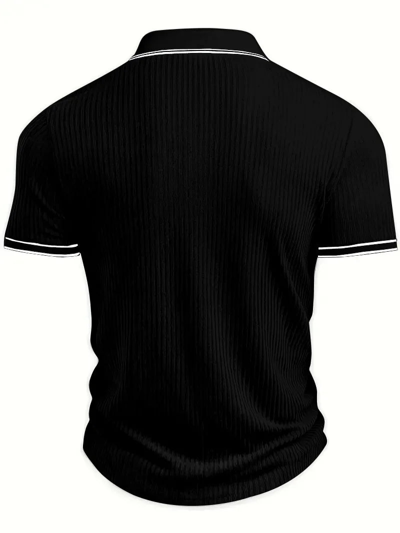 Men’s Solid Color Short Sleeve Shirt