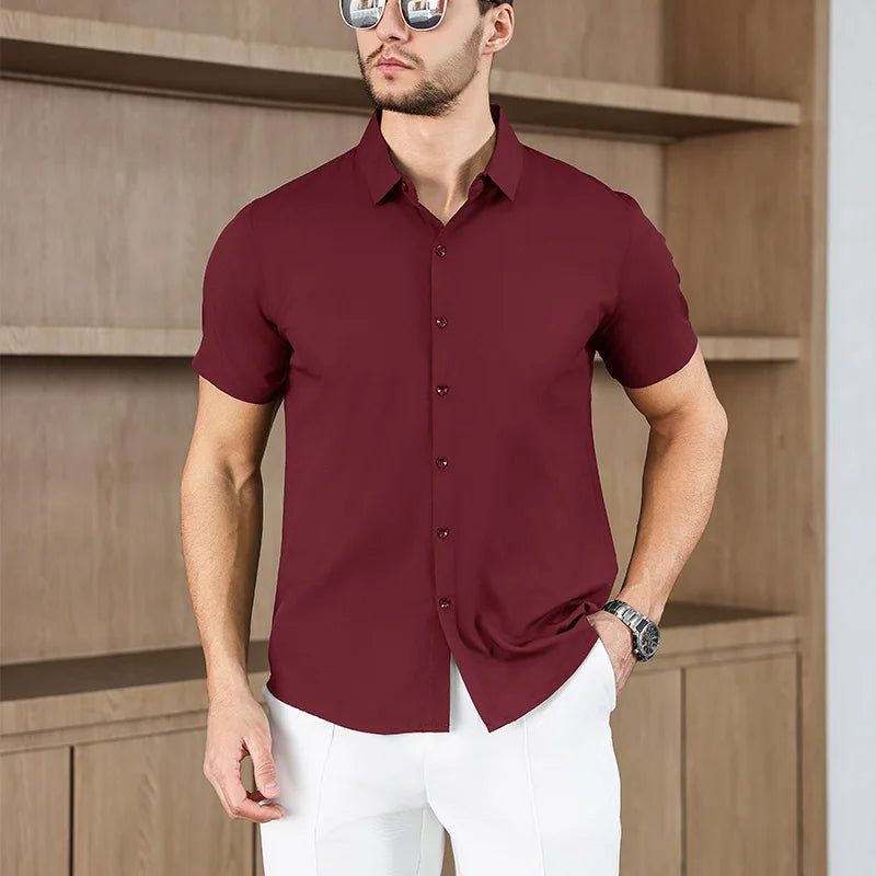 Men’s Summer Business Casual Shirt