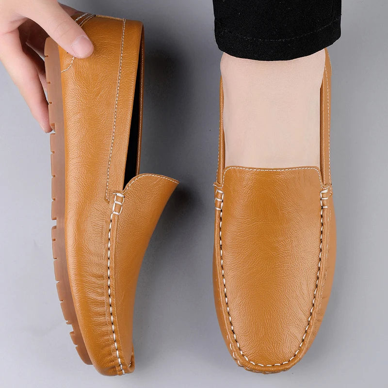 Genuine Leather Men Loafers Slip-On Formal Shoes