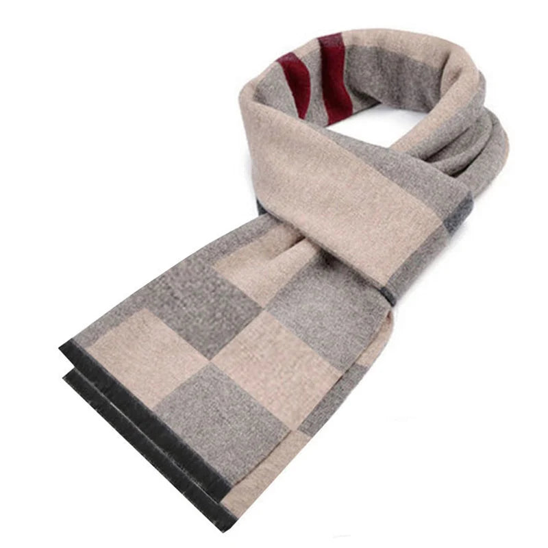 Soft Plaid Shawl Neckerchief