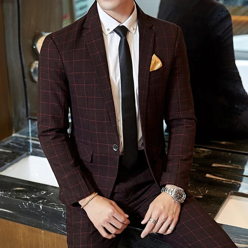Men Boutique Slim Fit Blazer and Pants Set