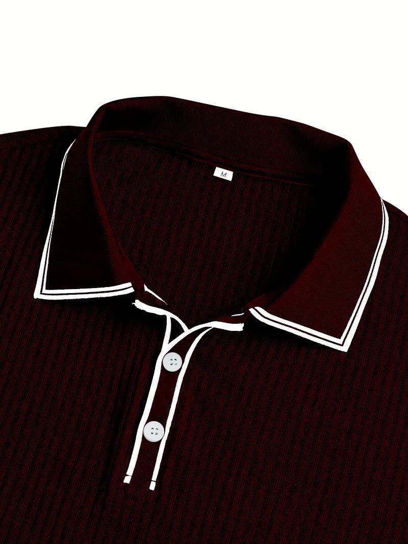Men’s Solid Color Short Sleeve Shirt