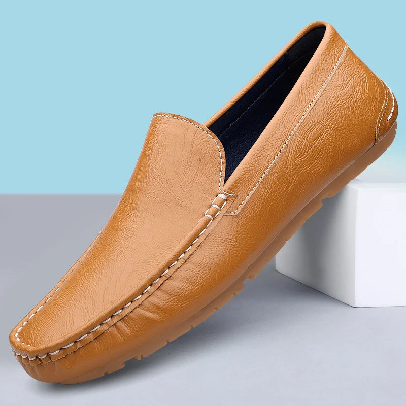 Genuine Leather Men Loafers Slip-On Formal Shoes