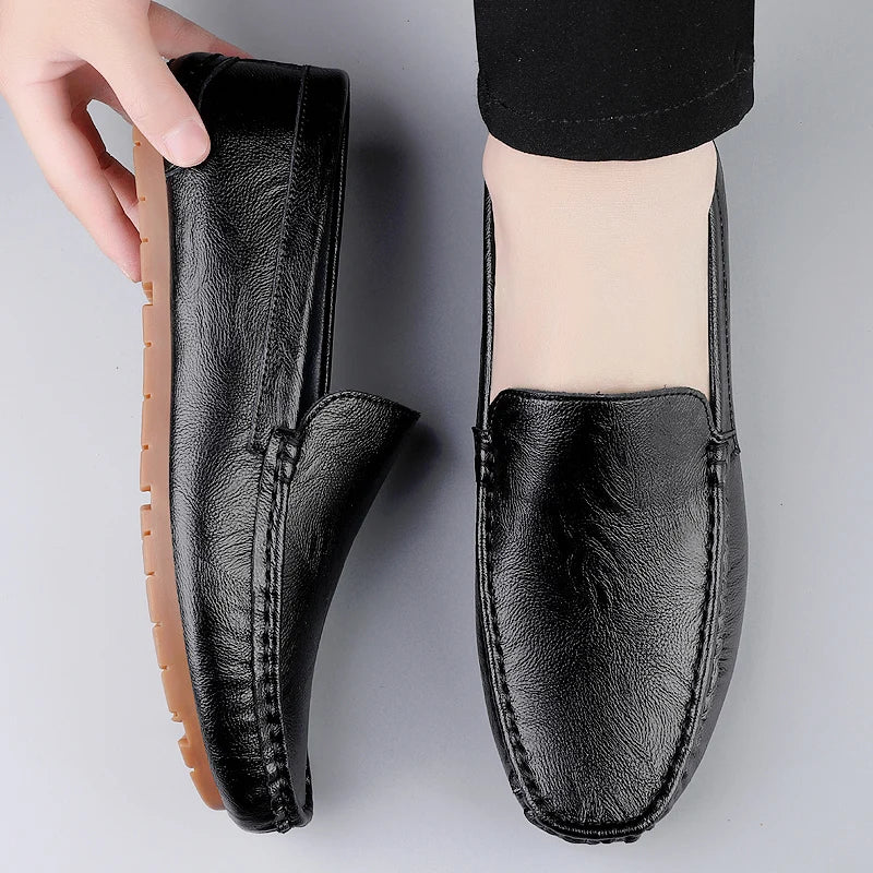 Genuine Leather Men Loafers Slip-On Formal Shoes