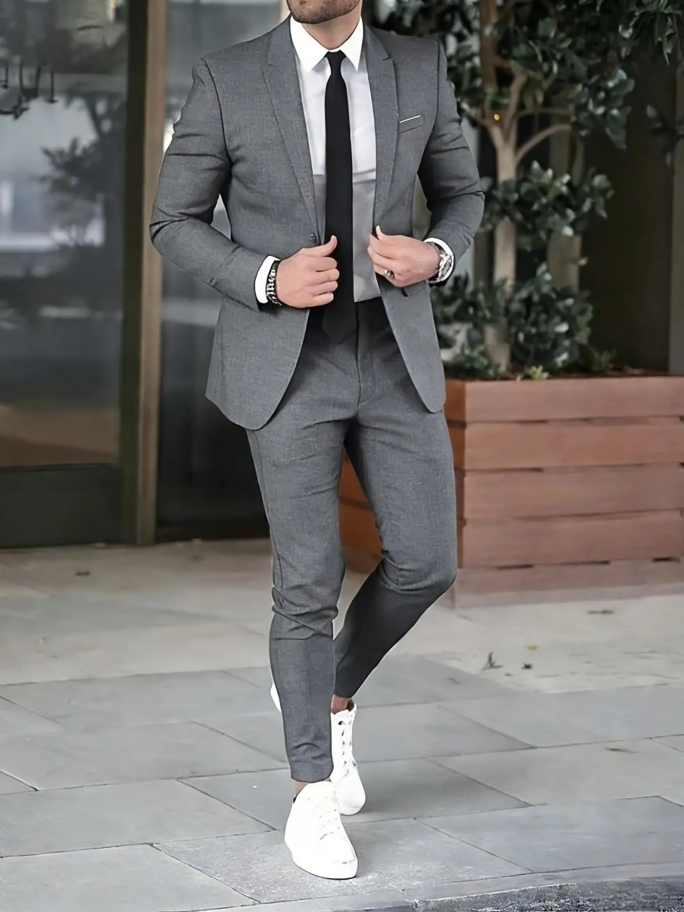 Elegant Men’s Slim Fit Suit Set