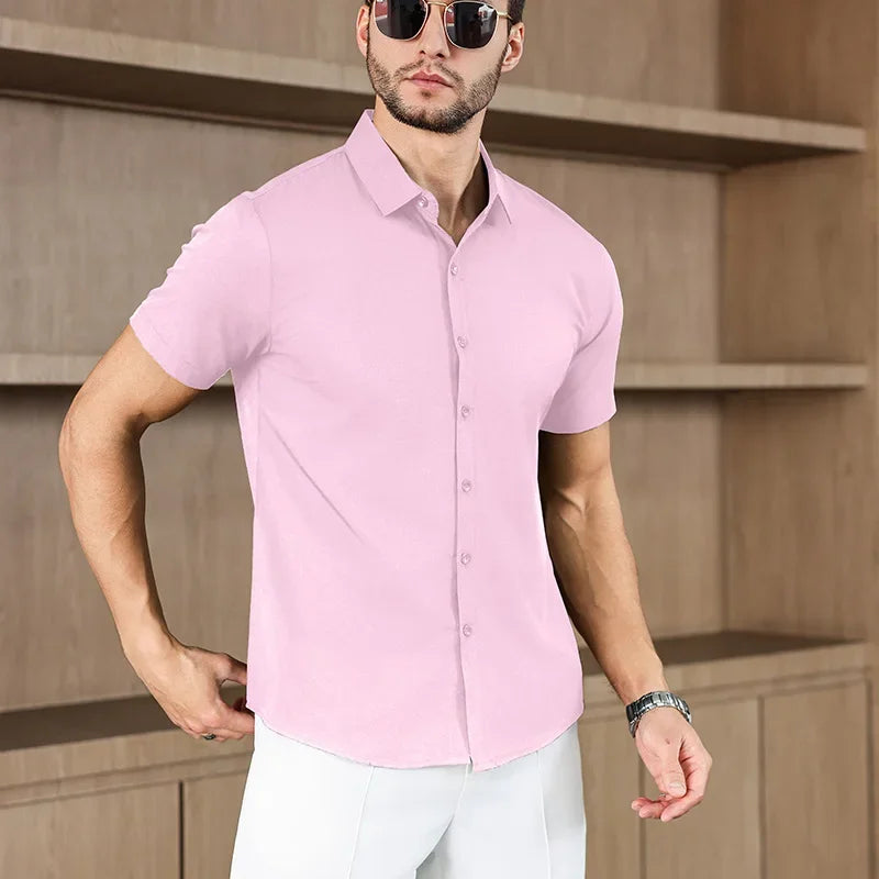 Men’s Summer Business Casual Shirt