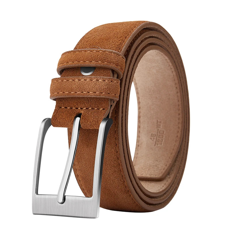 High Quality Men’s Suede Leather Belt