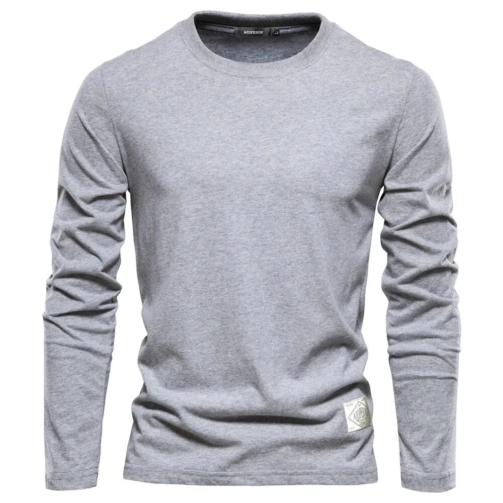 Long Sleeve 100% Cotton T Shirt