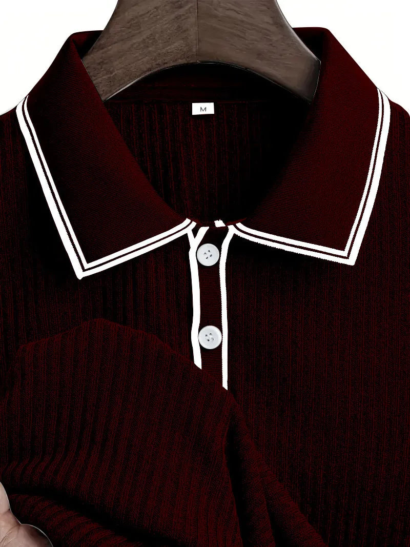 Men’s Solid Color Short Sleeve Shirt