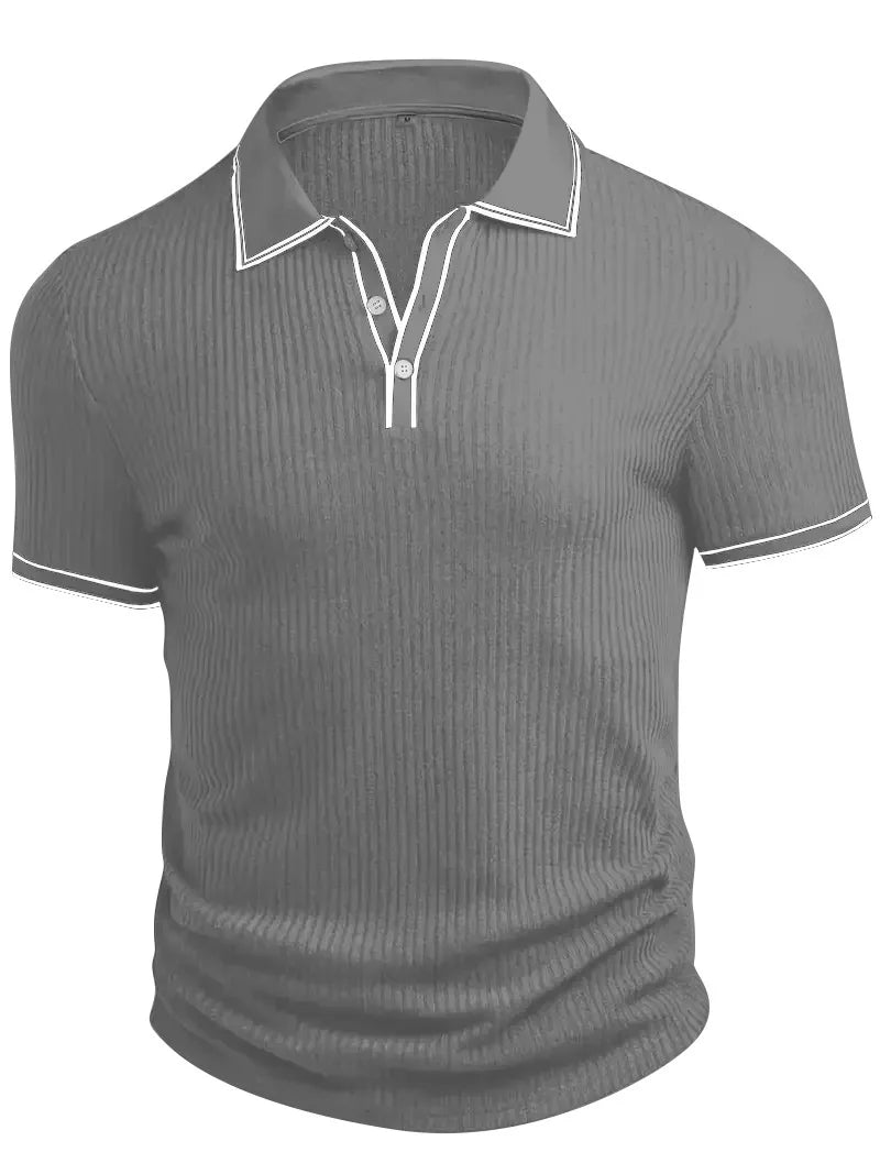 Men’s Solid Color Short Sleeve Shirt
