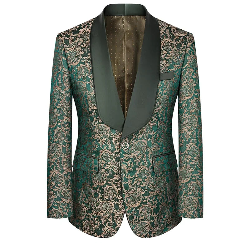Premium Wedding Jacquard 3-Piece Suit