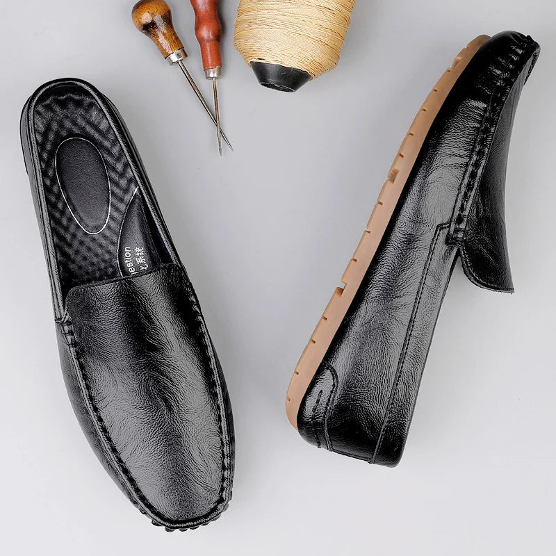 Genuine Leather Men Loafers Slip-On Formal Shoes