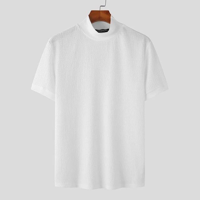 Men’s Summer High-Neck T-Shirt
