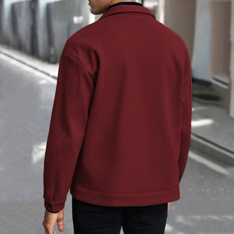 Men’s Polyester Brushed Short Jacket