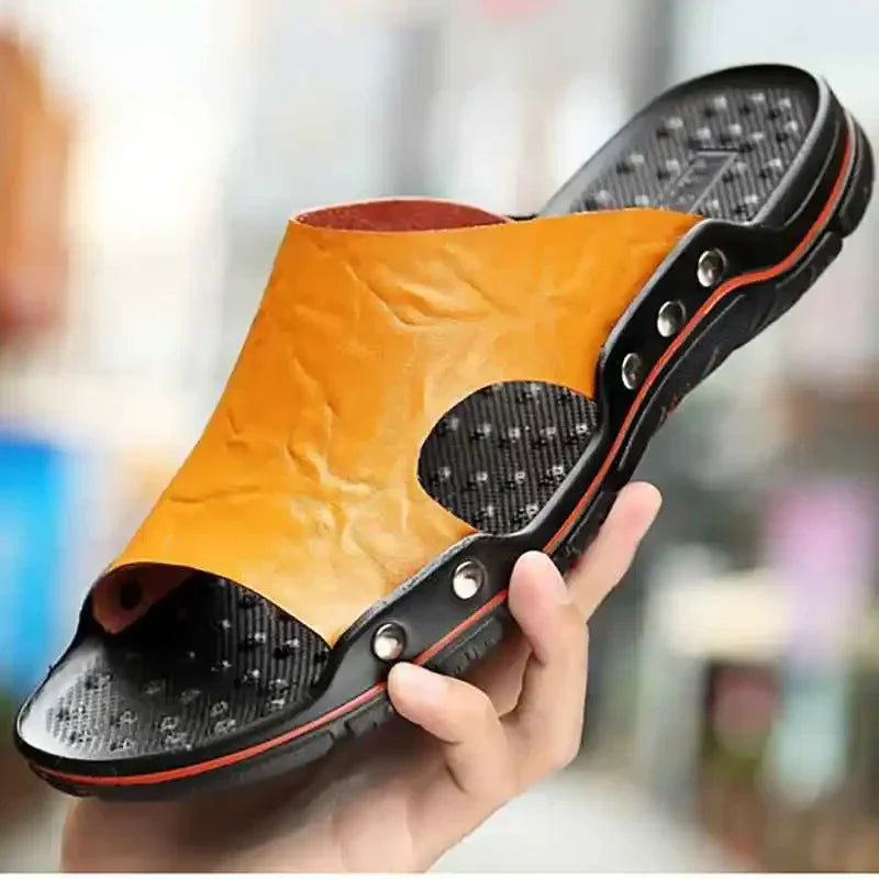 Classic Summer Men’s PU Leather Sandals