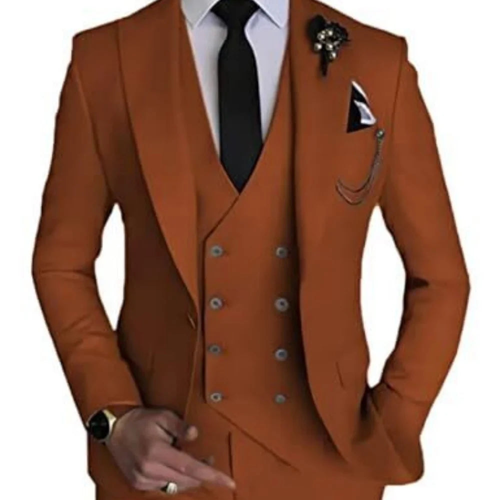 Men’s 3-Piece Slim Fit Wedding Suit