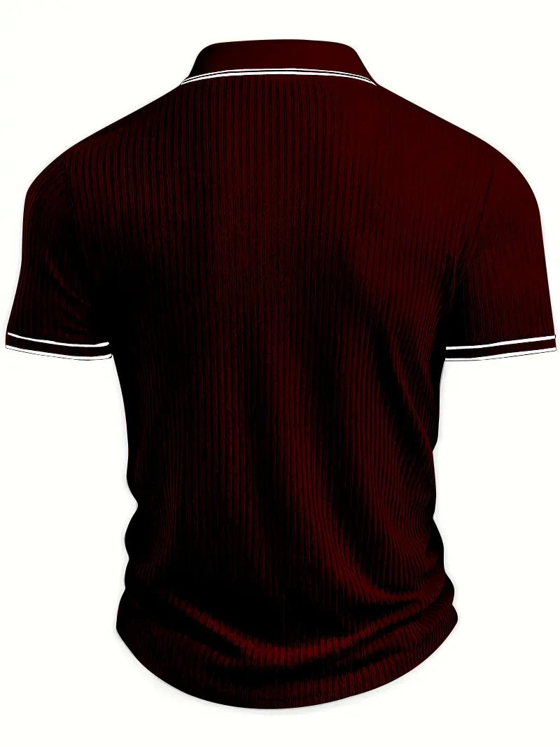 Men’s Solid Color Short Sleeve Shirt