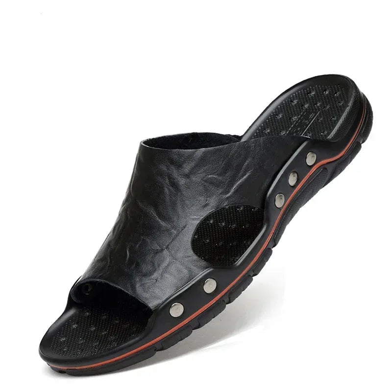 Classic Summer Men’s PU Leather Sandals