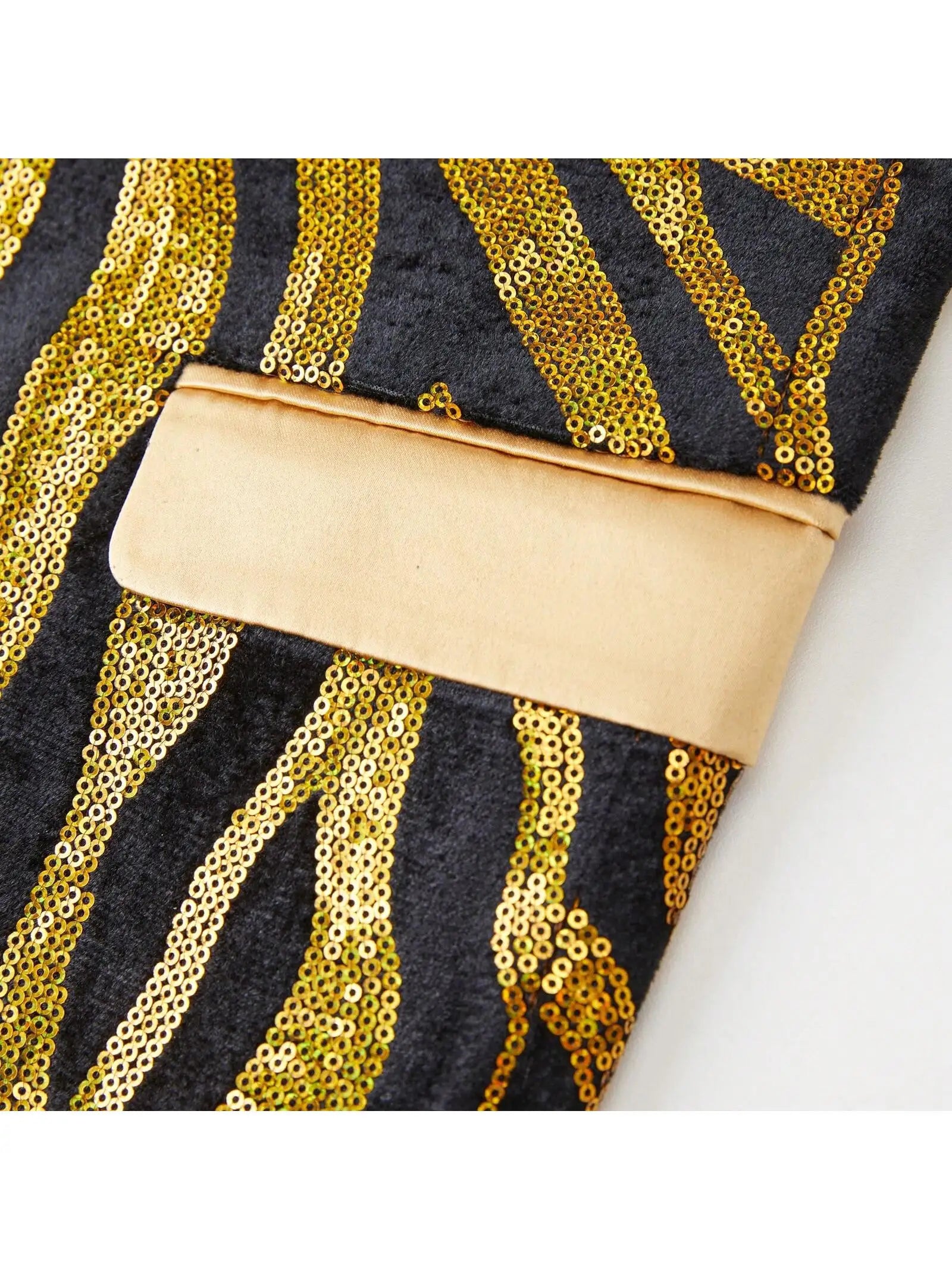 Men’s Velvet Yellow Shawl Lapel Blazer